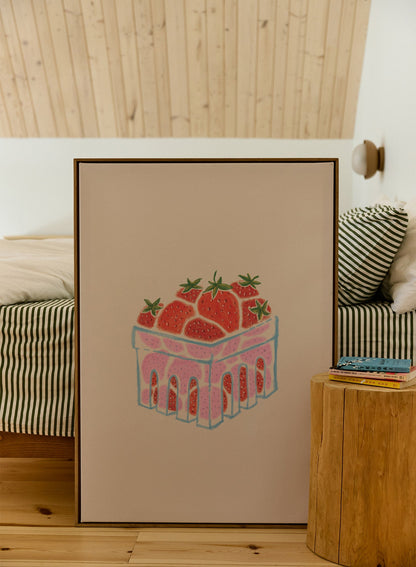 Strawberry Punnet, Poster