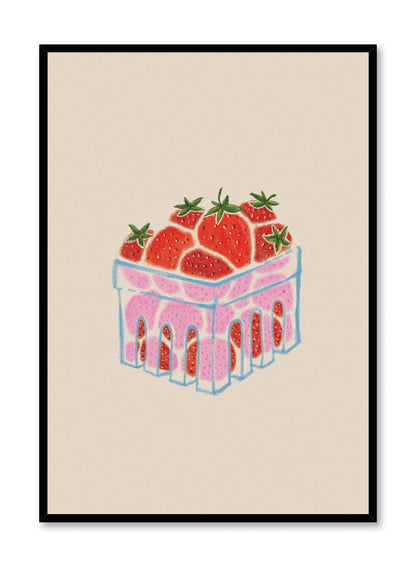 Strawberry Punnet, Poster