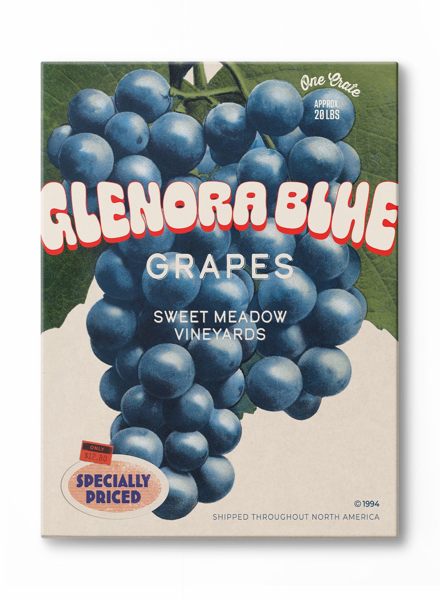 Vintage Glenora Grapes, Poster