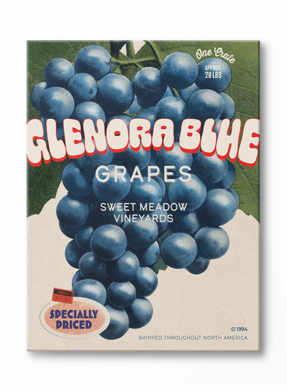 Vintage Glenora Grapes, Poster