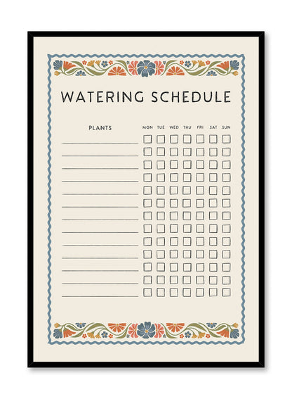 Watering Chart with a Purpose, Planner