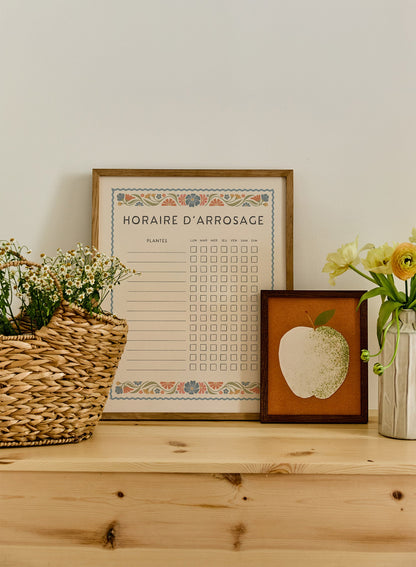 Watering Chart with a Purpose, Planner