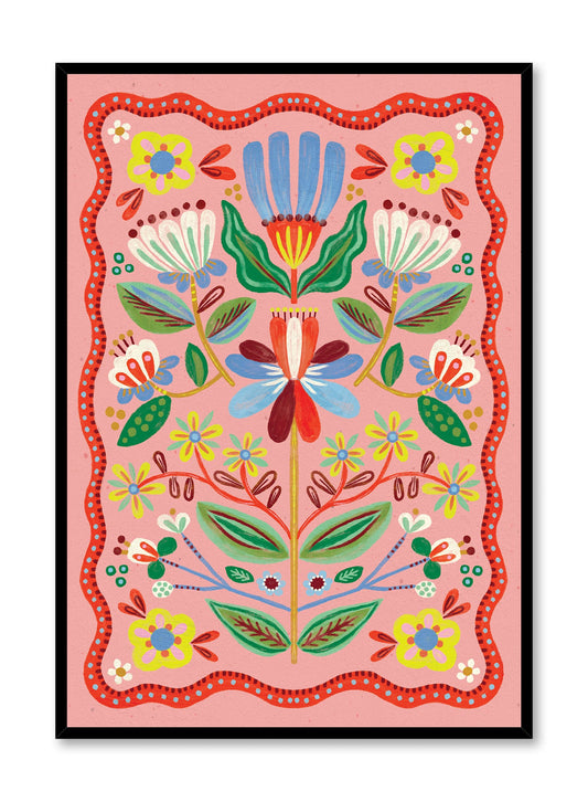 Flower Patch Symmetry, Poster